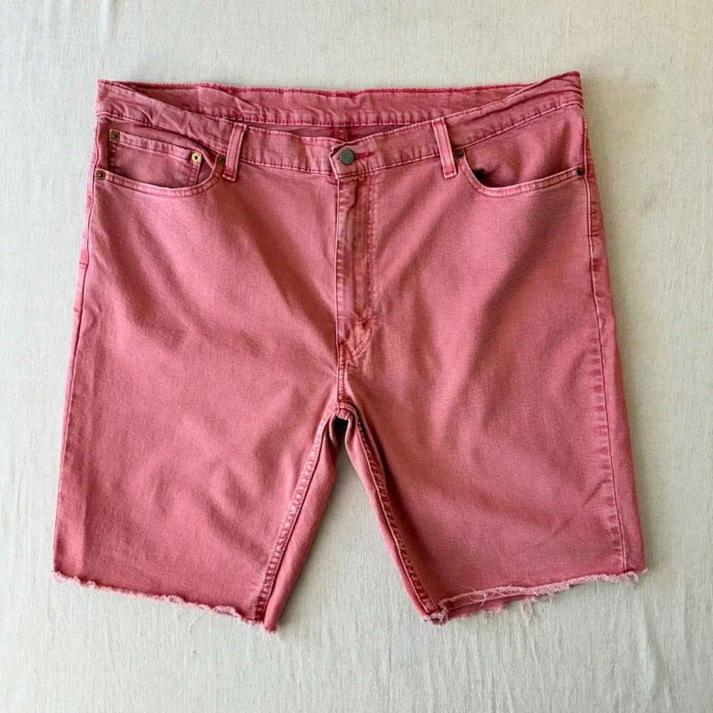 Levi's 511 Fruit Dove Pink Slim Cut-Off Denim Jorts Men's 42